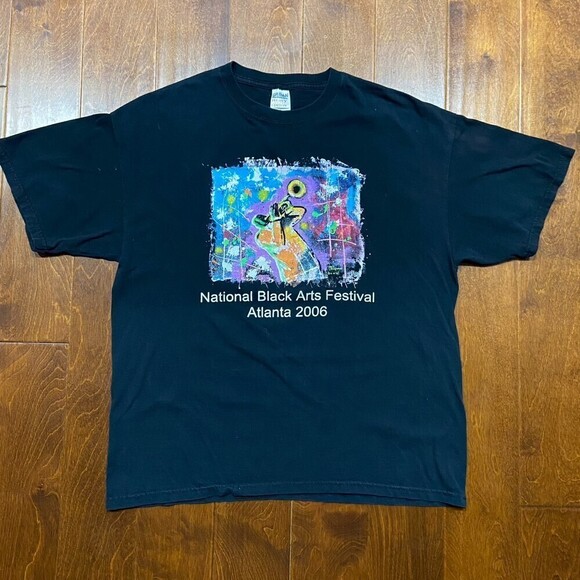 National Black Arts Festival 2006 Abstract Artist Black T-Shirt Men's Size XL - Picture 3 of 7